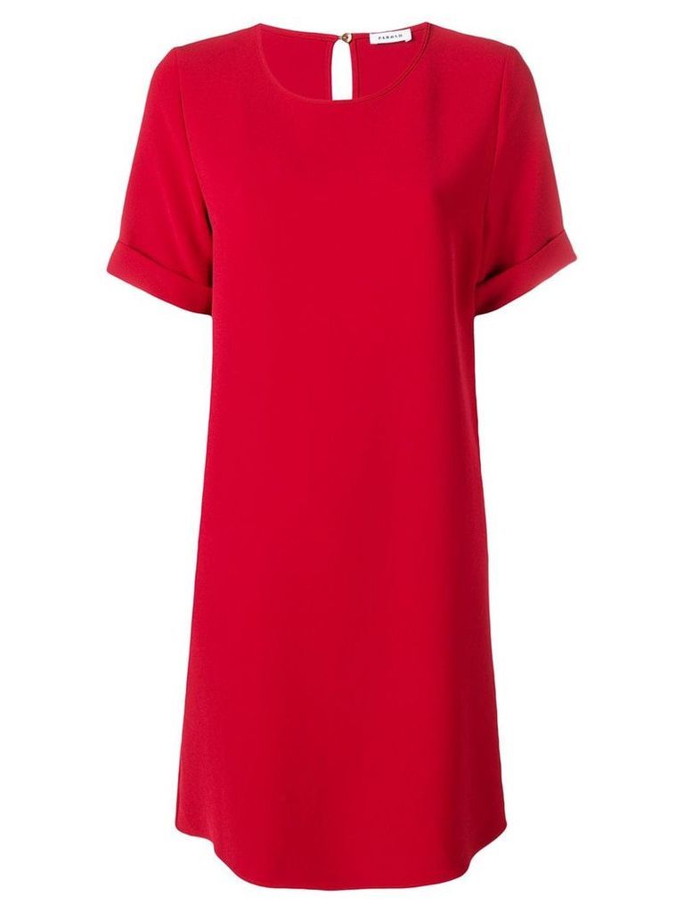 P.A.R.O.S.H. shortsleeved shift dress - Red