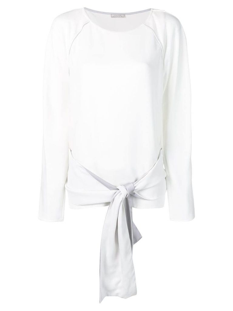 Nina Ricci shirt tie waist top - White