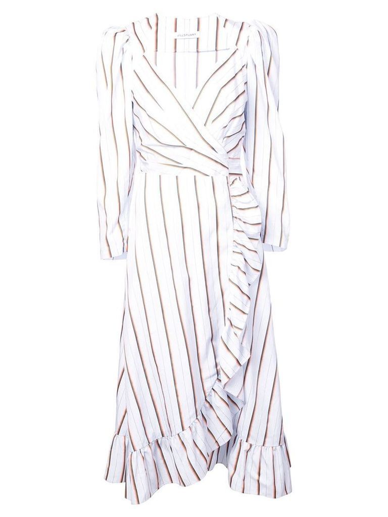 Jill Stuart striped wrap dress - Blue