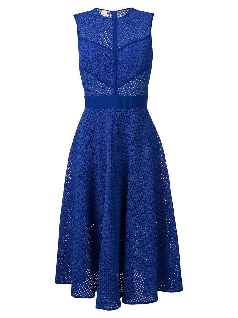 Pinko perforated flared dress - Blue