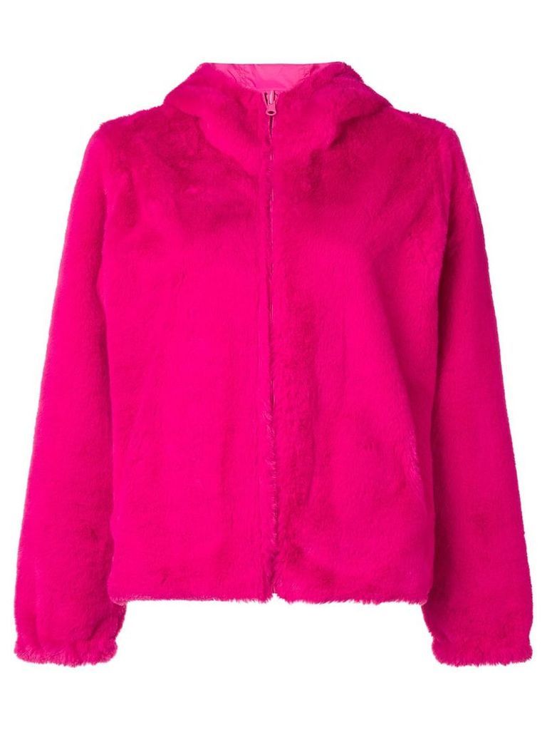 P.A.R.O.S.H. faux fur hooded jacket - PINK