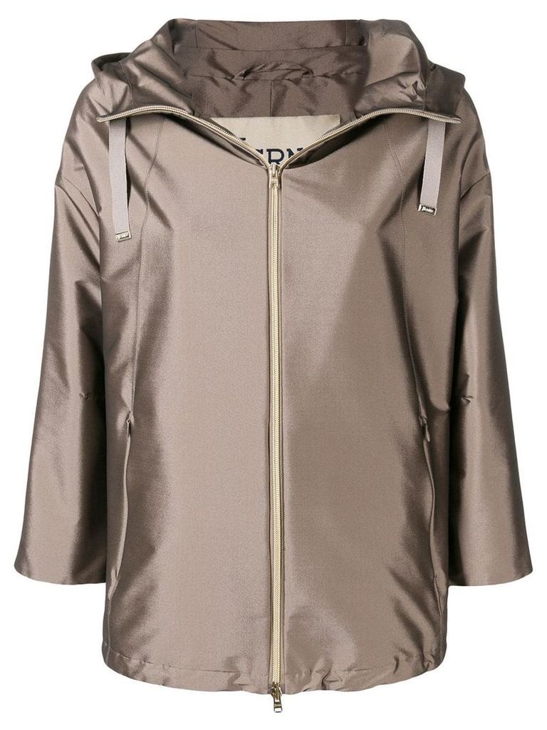 Herno fitted lightweight jacket - Brown