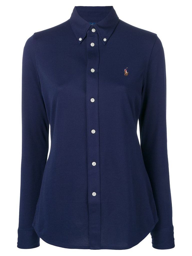Polo Ralph Lauren logo fitted shirt - Blue