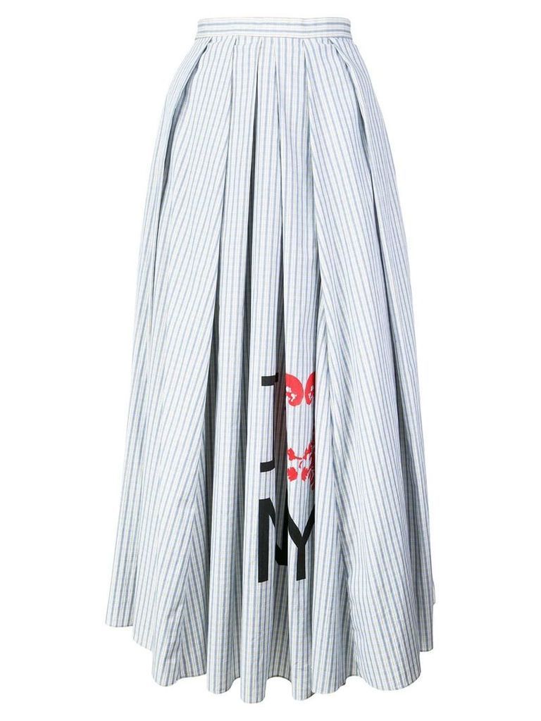 Rosie Assoulin striped flared midi skirt - Blue