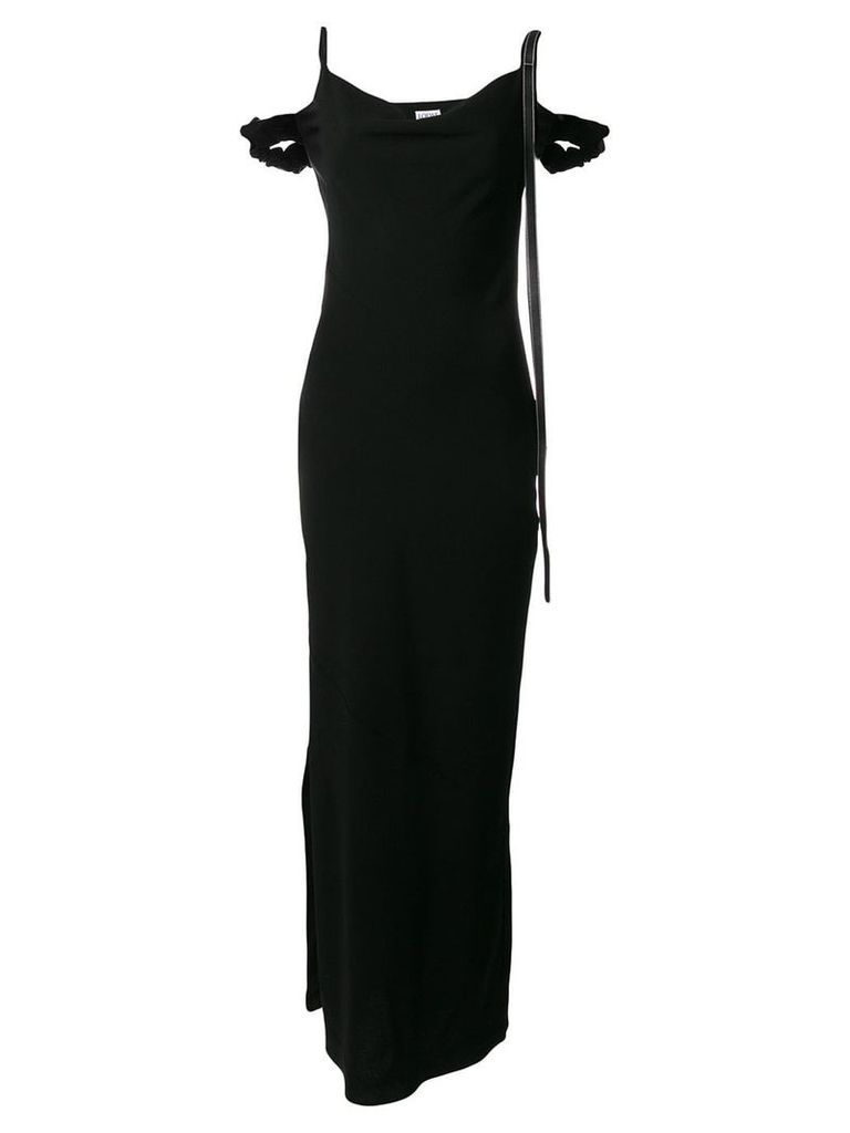 Loewe off-the-shoulder long dress - Black