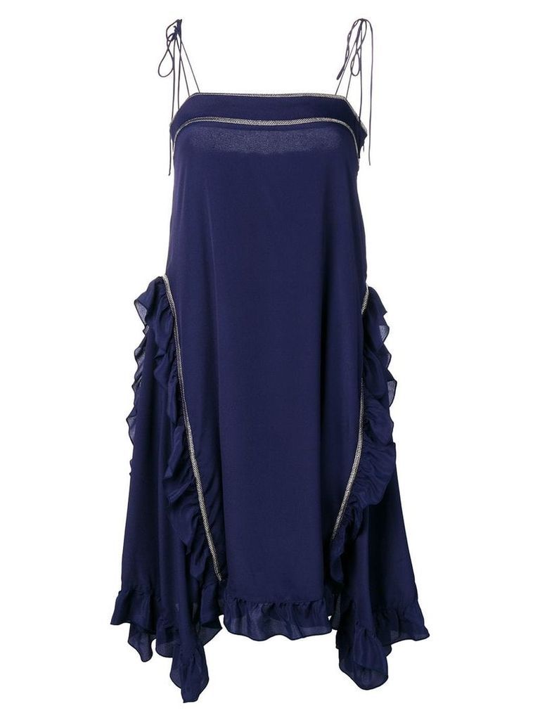 See by Chloé frill trim cami dress - Blue