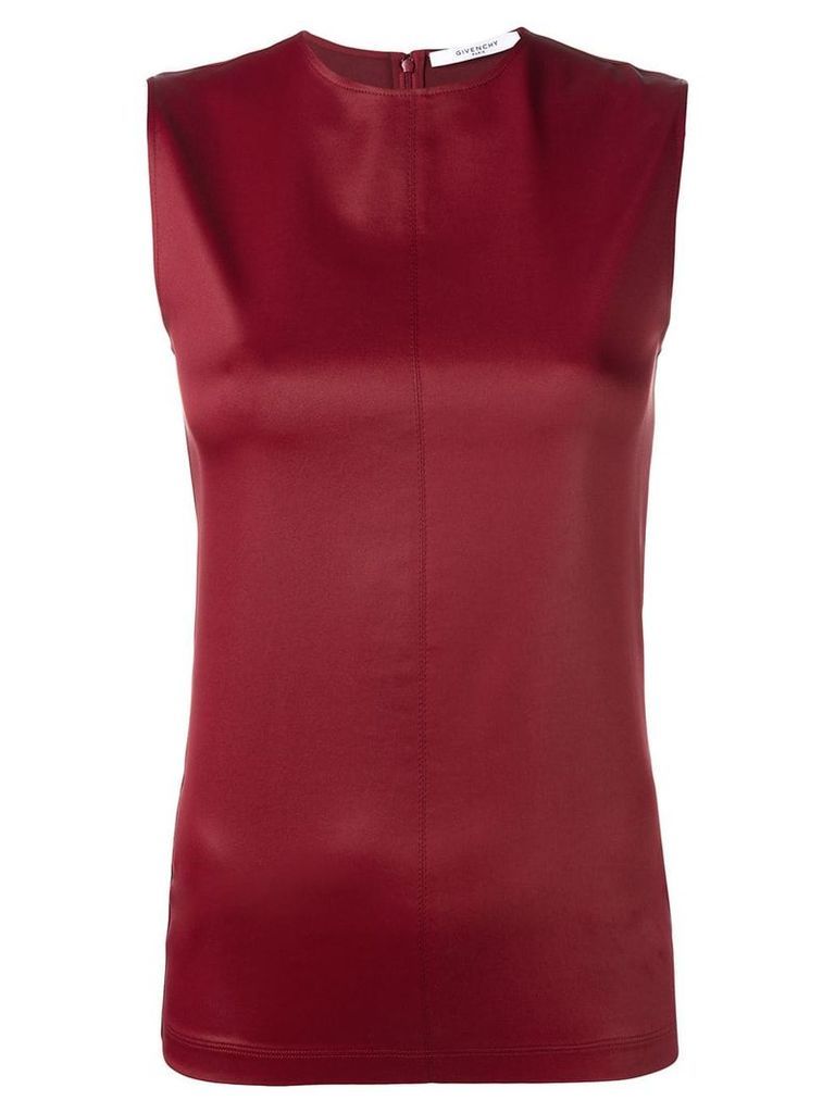 Givenchy faux-leather top - Red