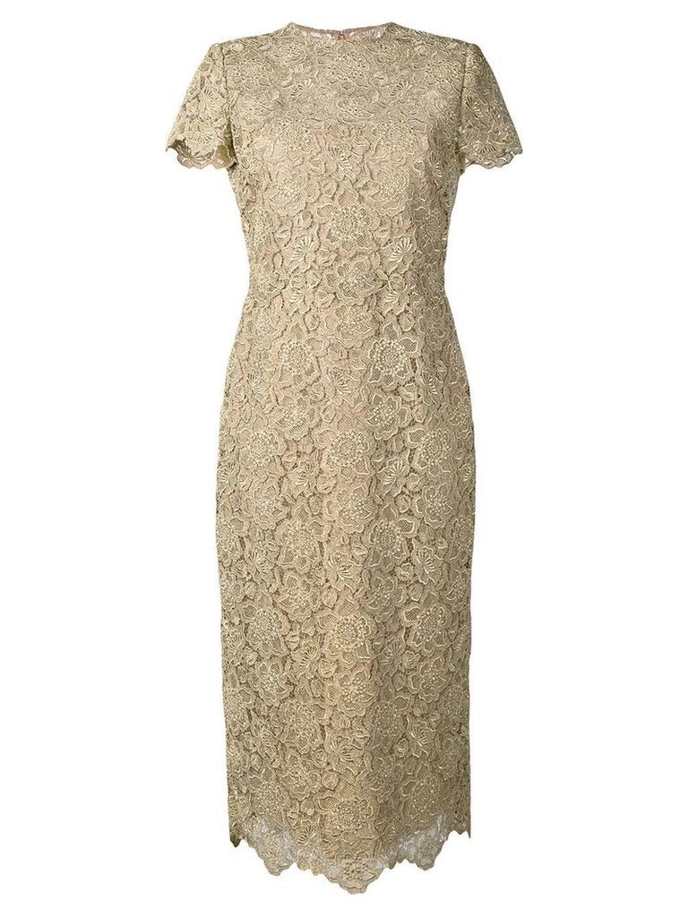 Valentino fitte lace dress - GOLD