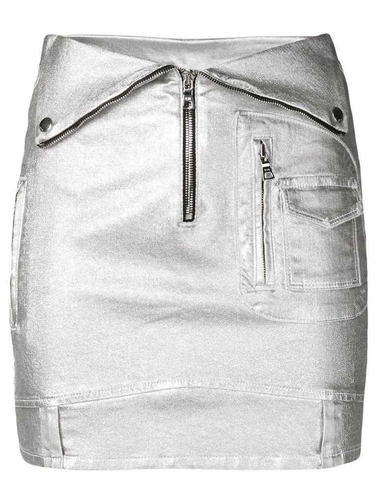 RtA rolled waist skirt - Grey