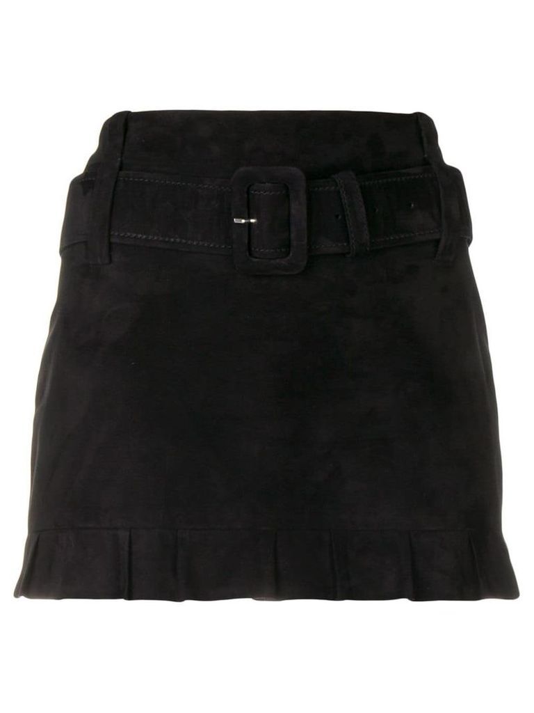 Prada belted midi skirt - Black