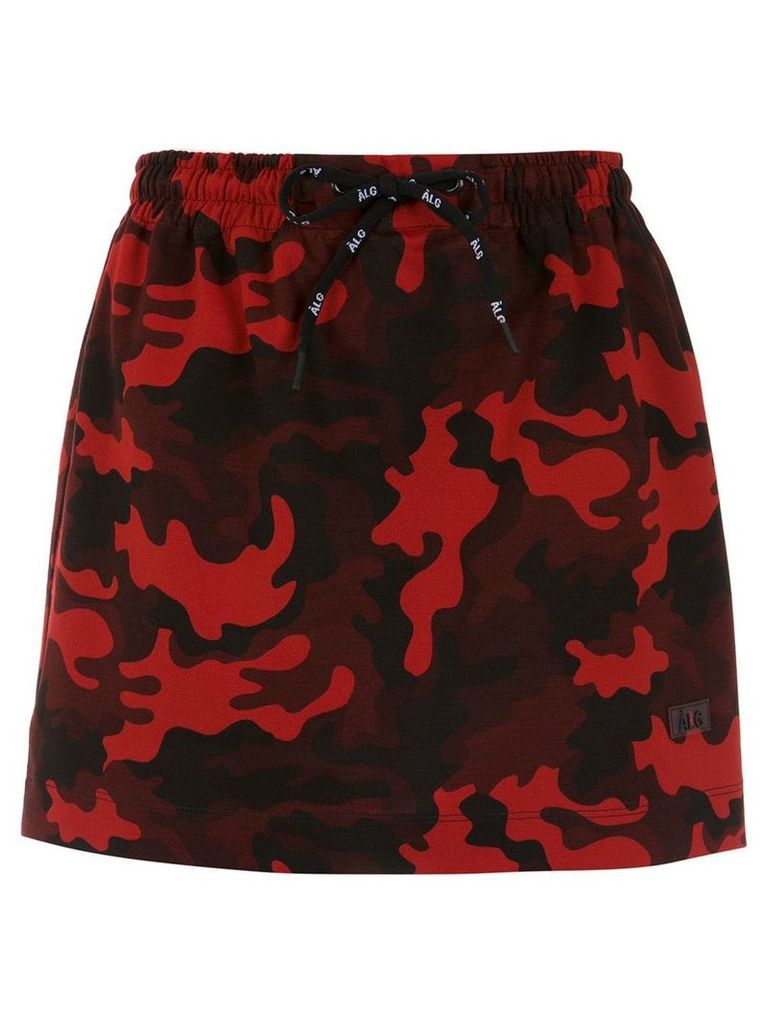 Àlg camouflage print skirt - Red