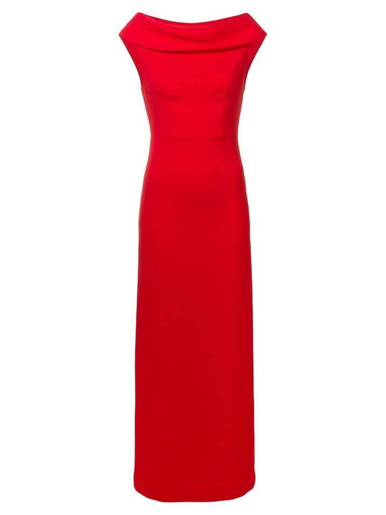 P.A.R.O.S.H. boat neck gown - Red