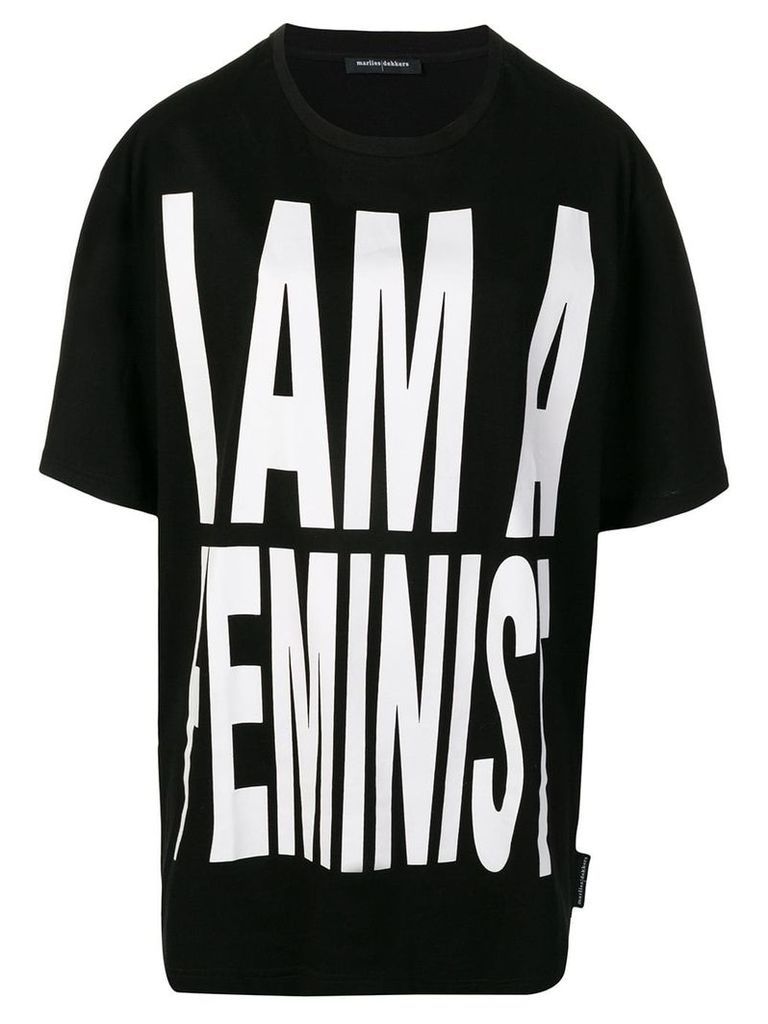 Marlies Dekkers I Am a Feminist oversized T-shirt black