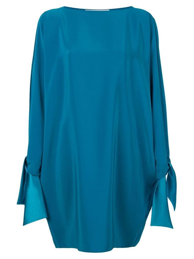 Gianluca Capannolo tied sleeves dress - Blue