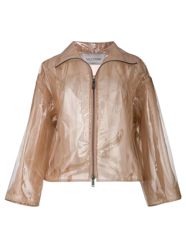 Valentino transparent rain coat - NEUTRALS