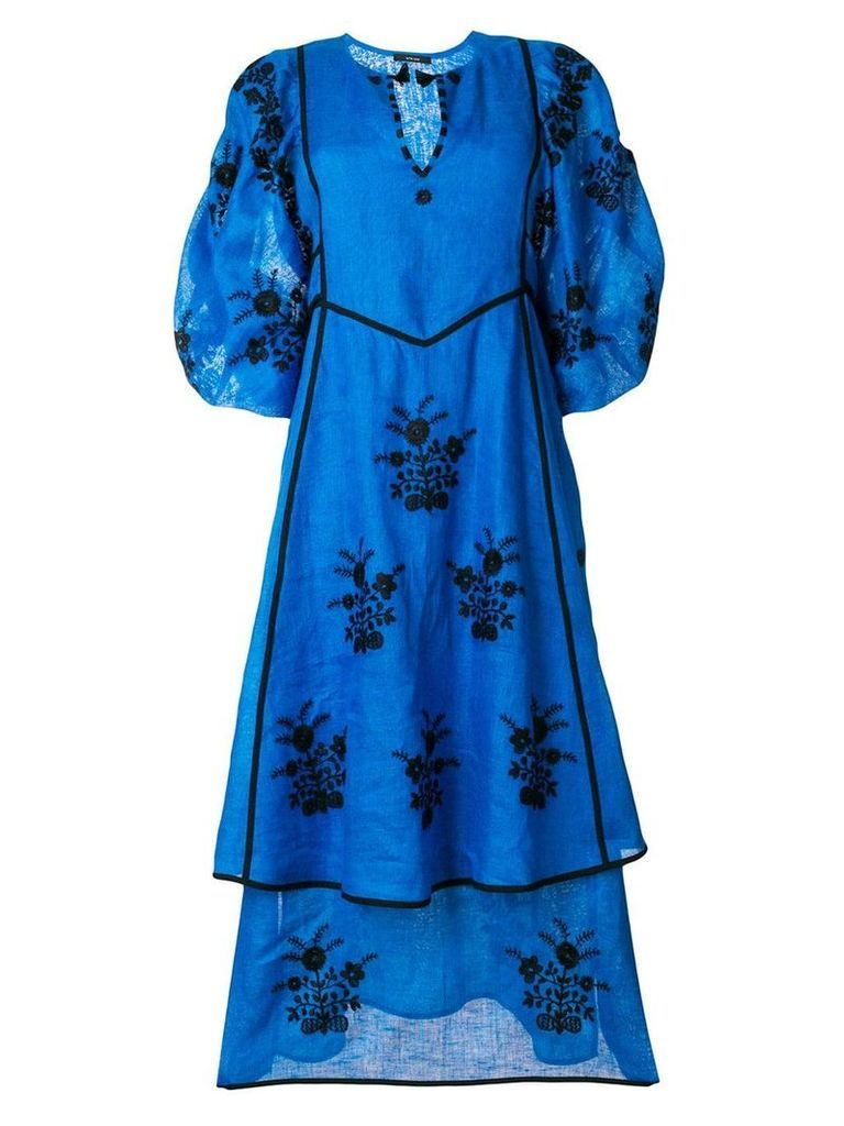 Vita Kin embroidered flower dress - Blue