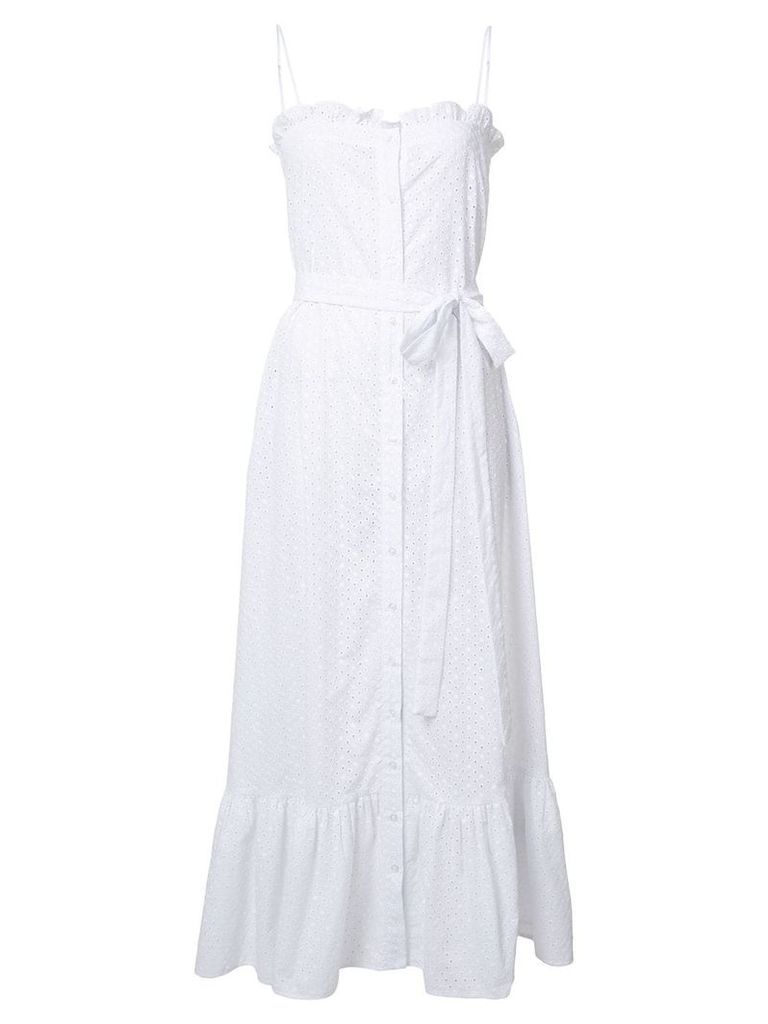 Lisa Marie Fernandez button up printed dress - White