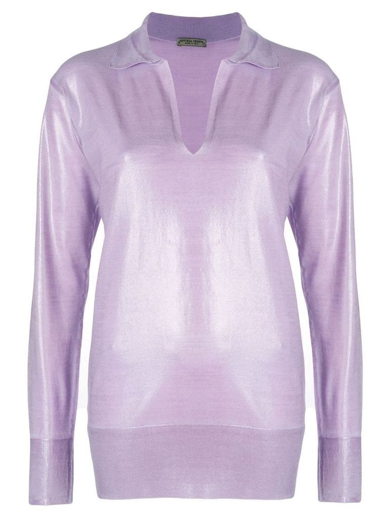 Bottega Veneta lilac wool sweater - Pink
