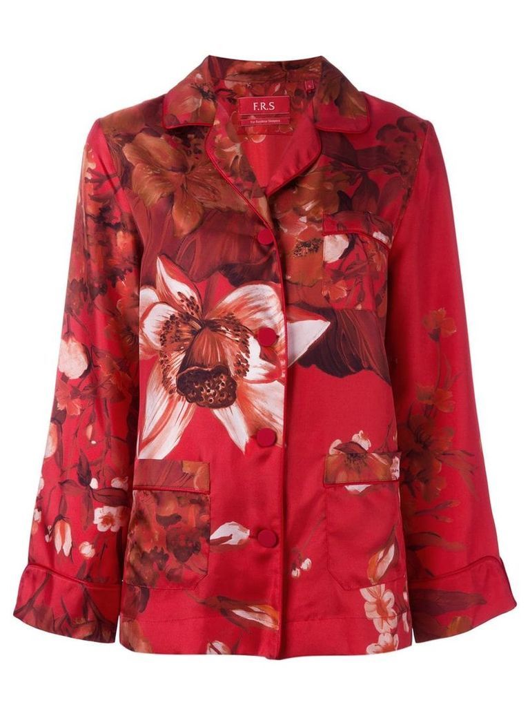 F.R.S For Restless Sleepers floral print pyjama blouse - Red
