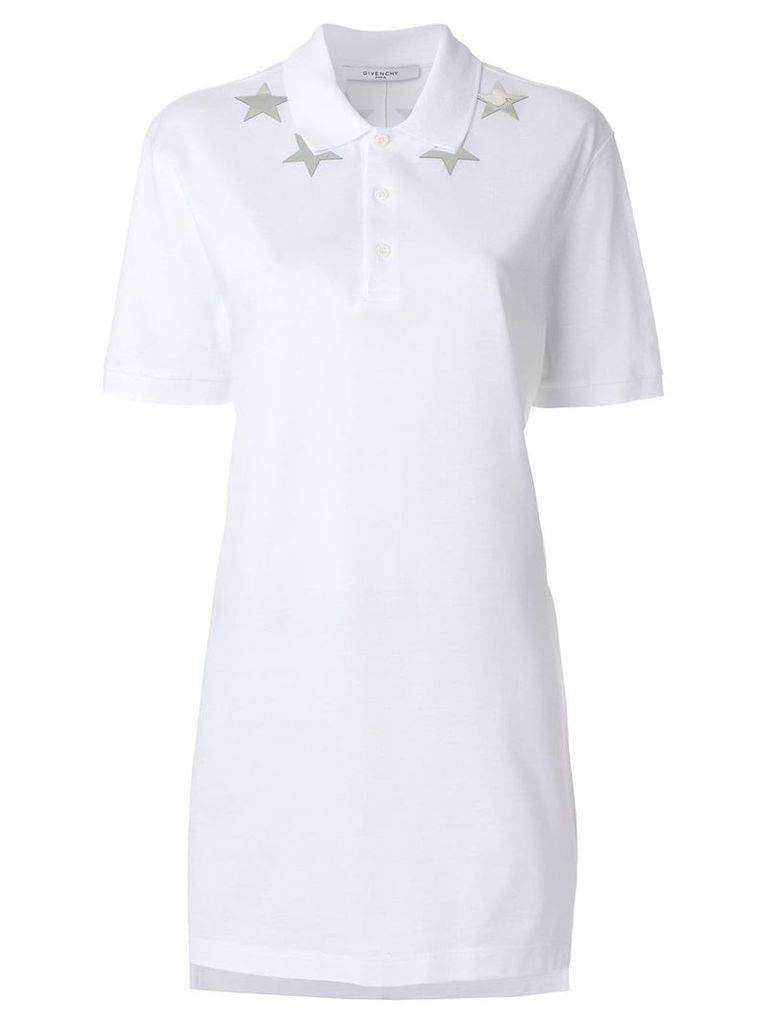 Givenchy star-patch polo top - White