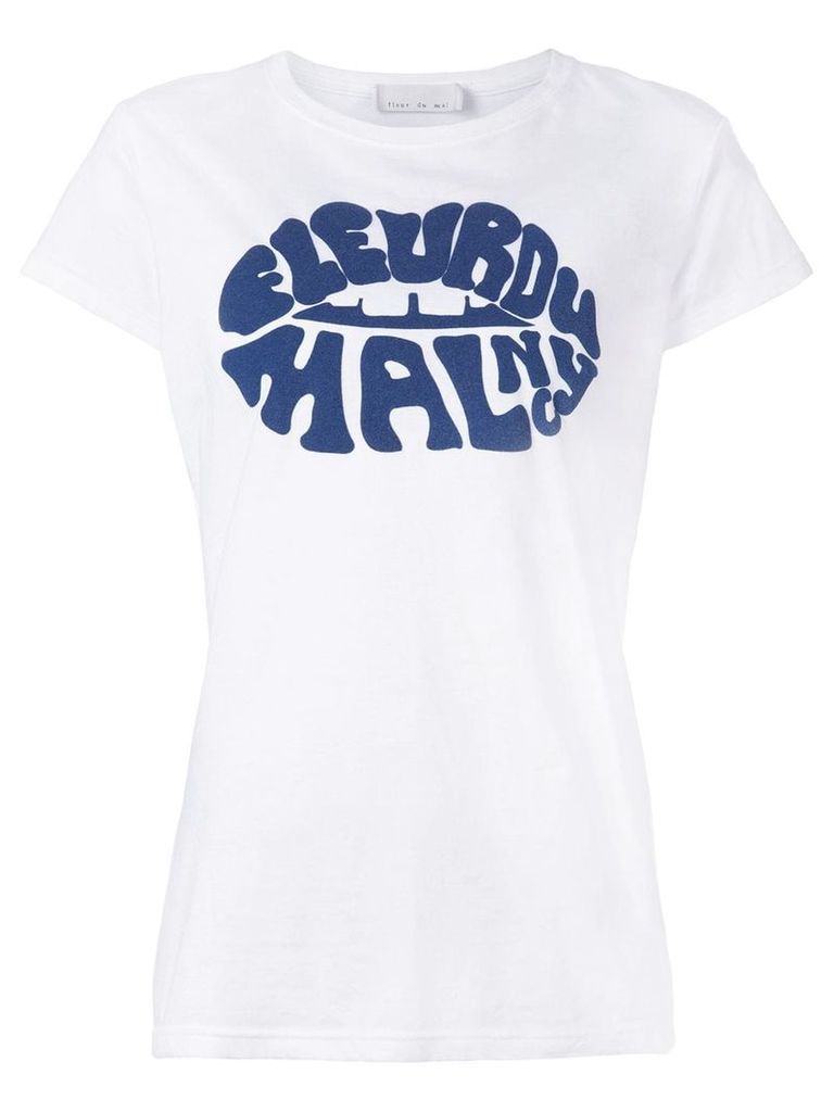 Fleur Du Mal logo print T-shirt - White