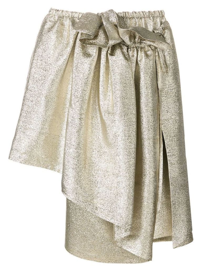 Stella McCartney metallic asymmetric skirt