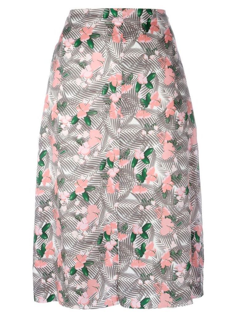 Julien David floral printed midi skirt - Multicolour