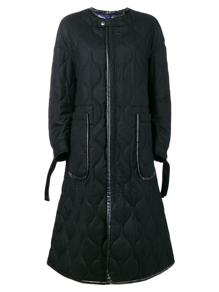 Ujoh collarless coat - Black