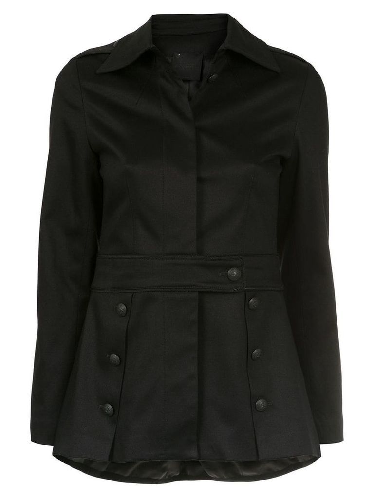 Andrea Bogosian button detail coat - Black