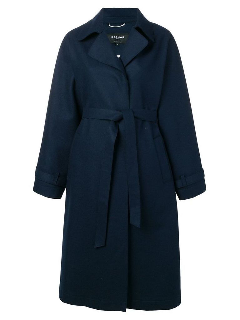 Rochas belted trench coat - Blue