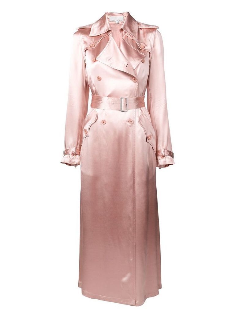Fleur Du Mal classic fitted trench coat - PINK