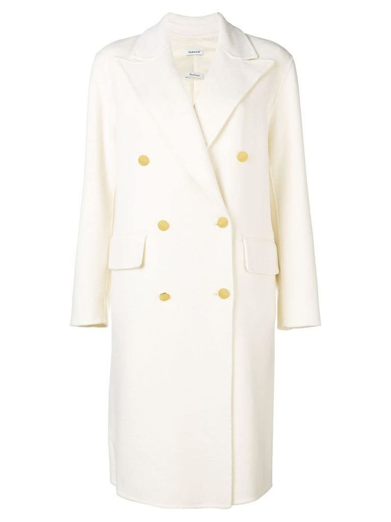 P.A.R.O.S.H. double breasted coat - White