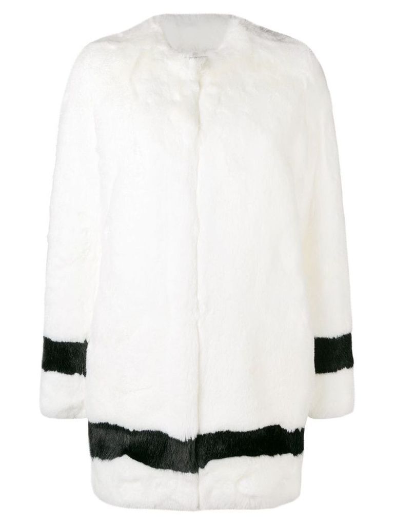 La Seine & Moi Petra faux-fur coat - White