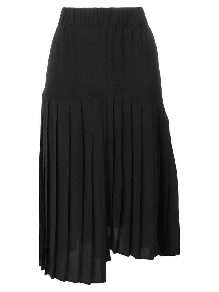 Isabel Marant asymmetric pleated skirt - Black