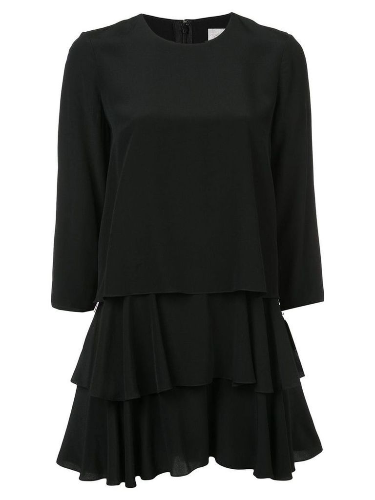 Jason Wu layered ruffle mini dress - Black
