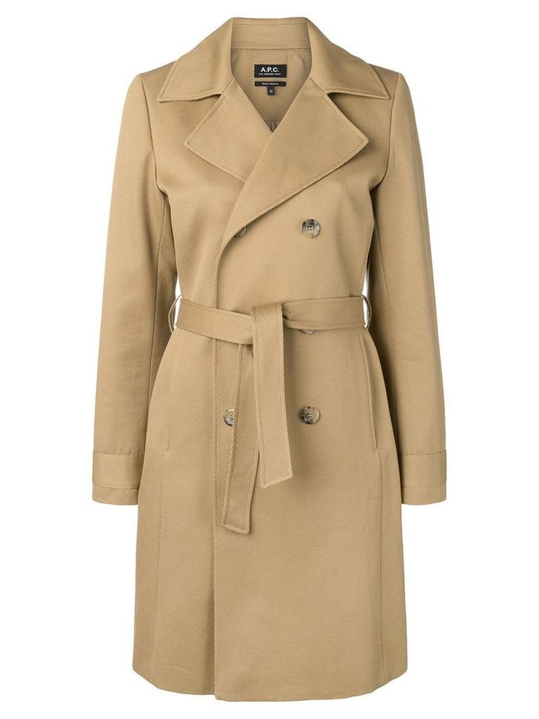 A.P.C. belted trench coat - Neutrals