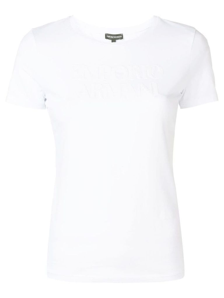Emporio Armani logo print T-shirt - White