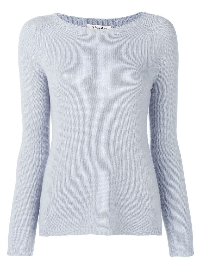 'S Max Mara cashmere knit sweater - Blue