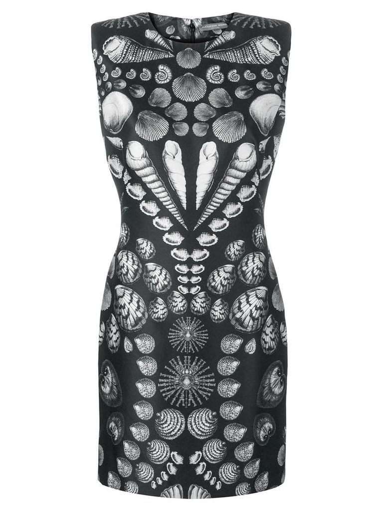 Alexander McQueen patterned dress - Black