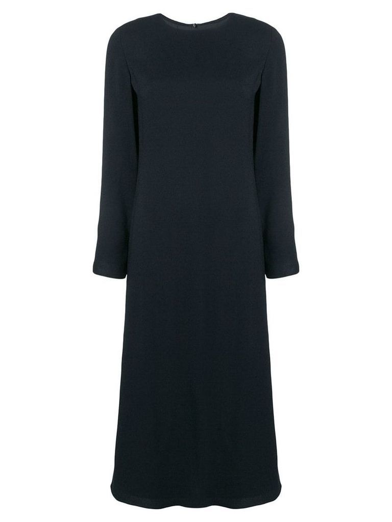 Theory long sleeved flared dress - Black
