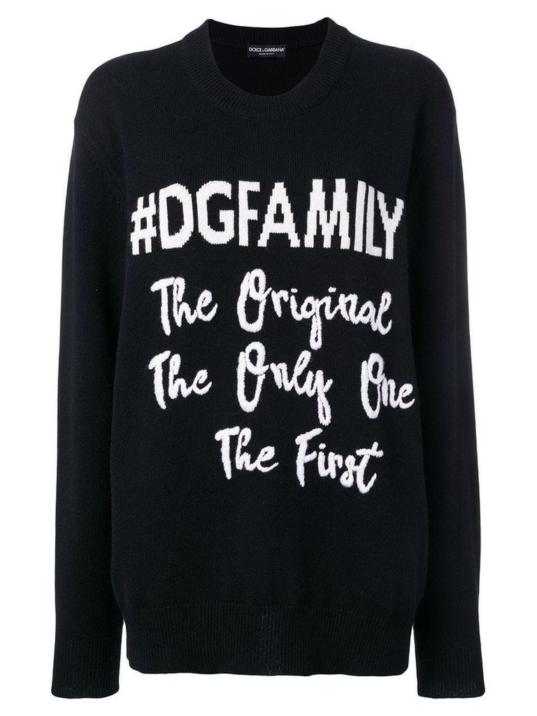 Dolce & Gabbana #DGFAMILY jumper - Black