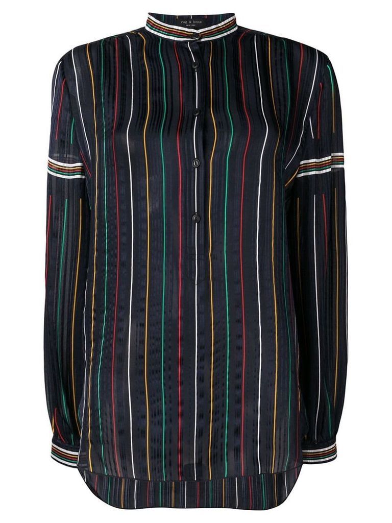 Rag & Bone striped button shirt - Blue