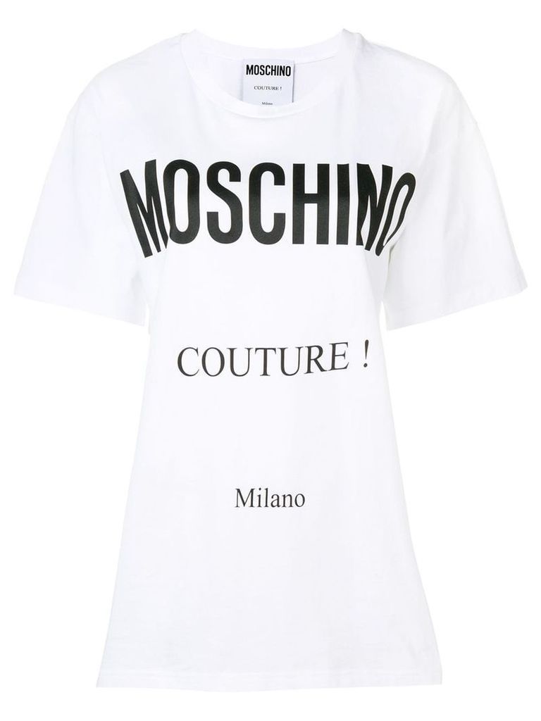 Moschino logo patch T-shirt - White