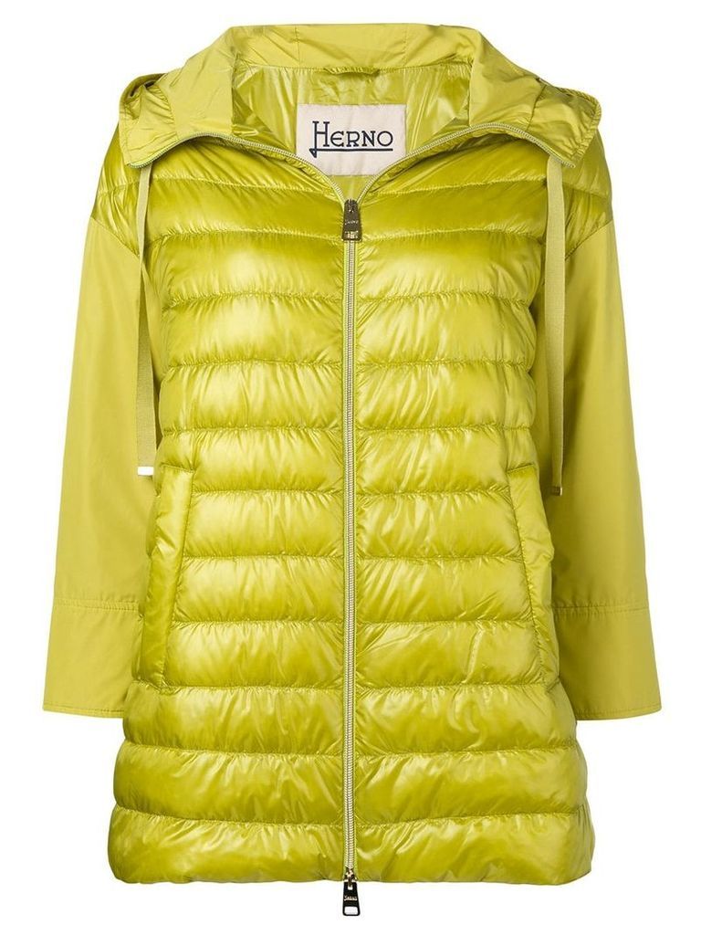 Herno zipped padded jacket - Green