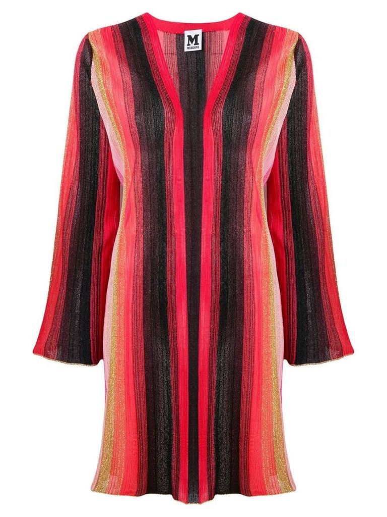 M Missoni striped knitted cardigan - Red