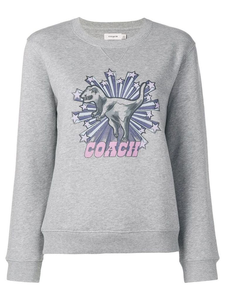Coach dinosaur star print sweatshirt - Grey