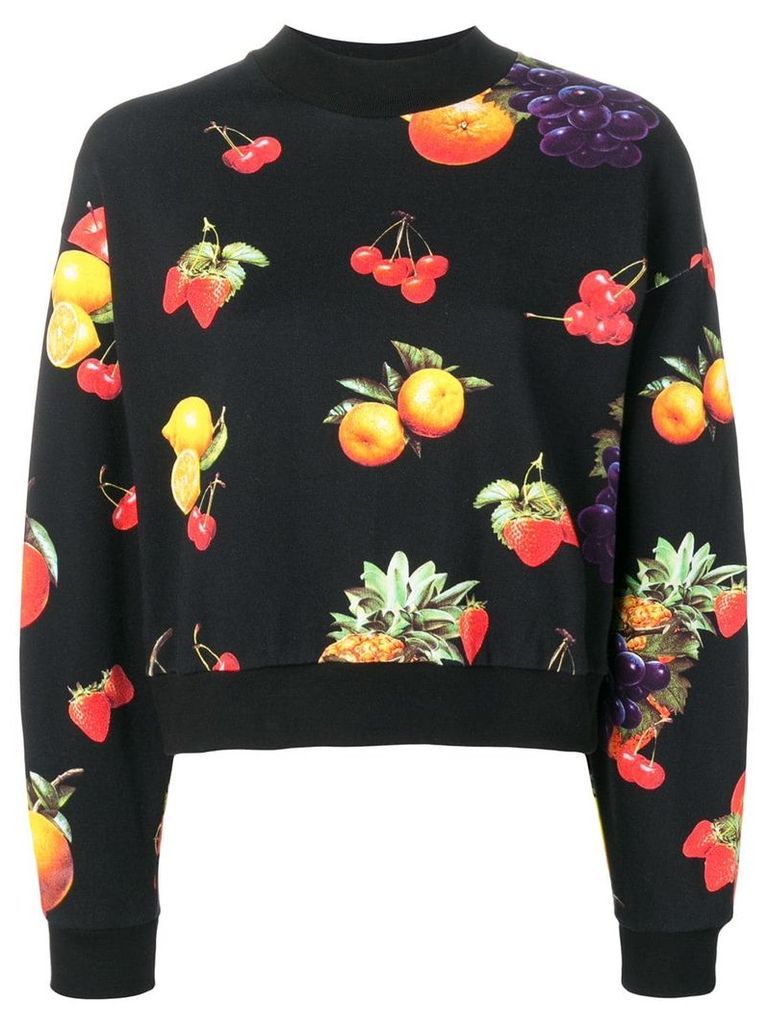 MSGM fruit print sweatshirt - Black