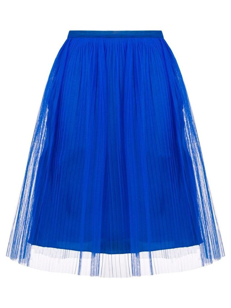 Maison Margiela pleated tule skirt - Blue