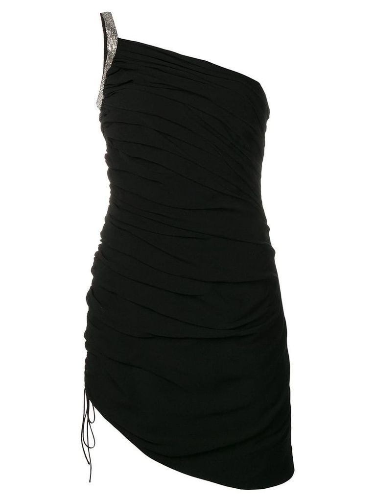 Saint Laurent one-shoulder mini dress - Black