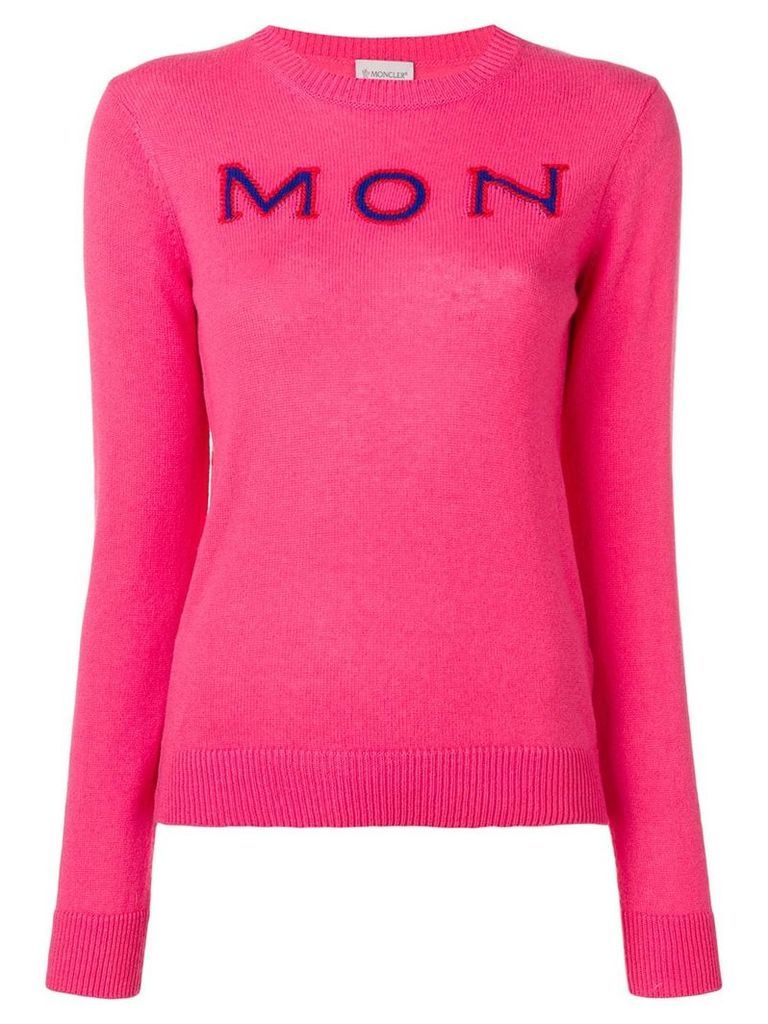 Moncler logo sweater - PINK